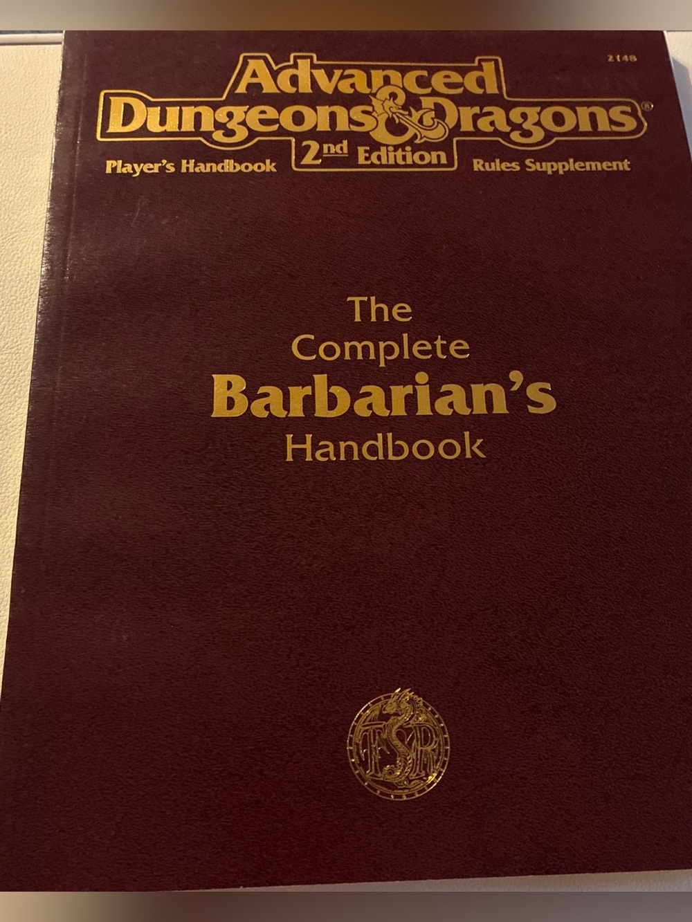 Vintage 1995 TSR AD&D 2e The Complete Barbarian's Handbook #2148 EX 1st Print